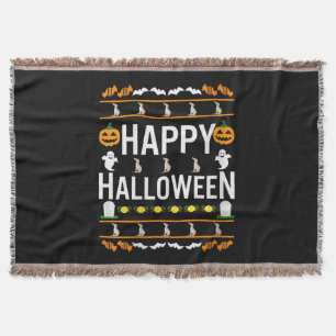 Womens Whippet Halloween Lazy Ugly Costume Dog V-N Throw Blanket