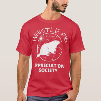 Womens Whistle Pig Appreciation Society  Groundhog T-Shirt