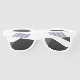 Women's White And Green Thatch Sunglasses