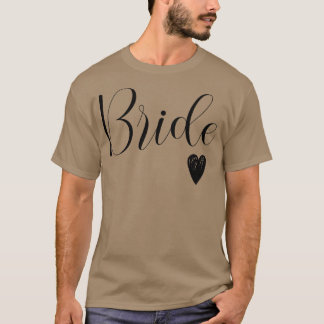 Womens White Bride Fiance Wedding Bridal Bachelore T-Shirt