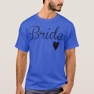 Womens White Bride Wedding Bachelorette Party T-Shirt