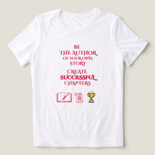 WOMEN'S WHITE CRIMSON PINK BE AMBITOUS GRAPHIC Tri-Blend SHIRT
