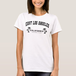 Women's White East Los Angeles, California T-Shirt