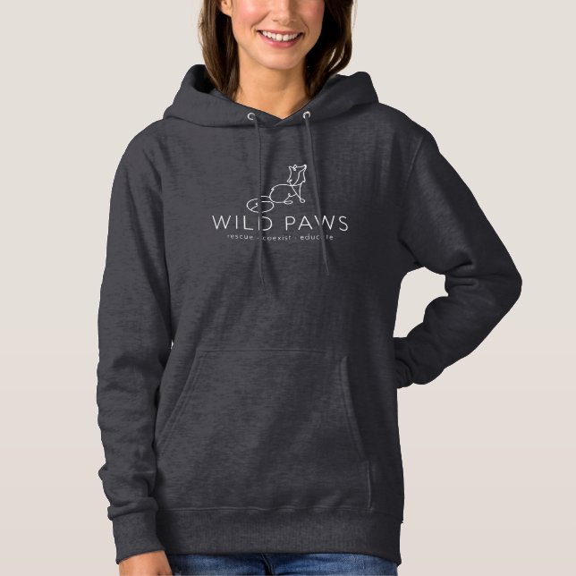Women's White Logo Hoodie (Front)