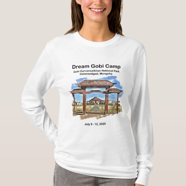 Women's White Long-sleeved  T-Shirt (Front)