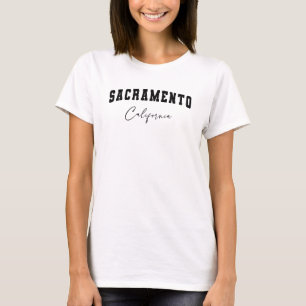 Women's White Sacramento, California T-Shirt