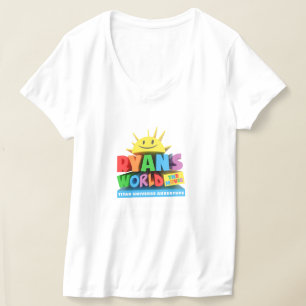 Womens White V-Neck Tee