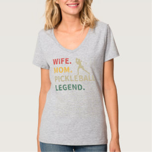 Womens Wife Mum Pickleball Legend Funny T-Shirt