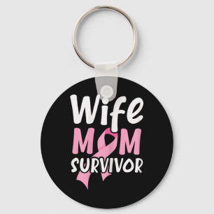 Womens Wife Mum Survivor Proud Supporter Breast Ca Key Ring