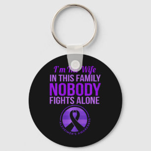 Womens Wife Nobody Fights Alone Heimerheimer's Awa Key Ring