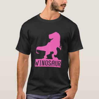 Womens "Winosaur" Funny Wine Drinker Wine Lover T-Shirt
