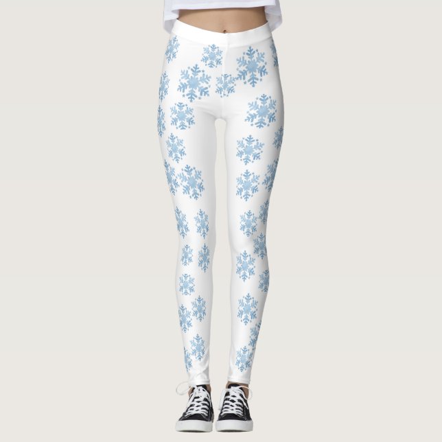 Women's Winter Snowflake Leggings (Front)