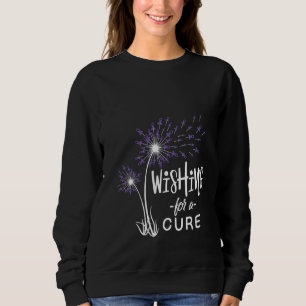 Womens Wishing For Crohns And Colitis Awareness Cu Sweatshirt