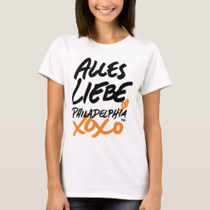 Womens 'With Love' in German T-Shirt