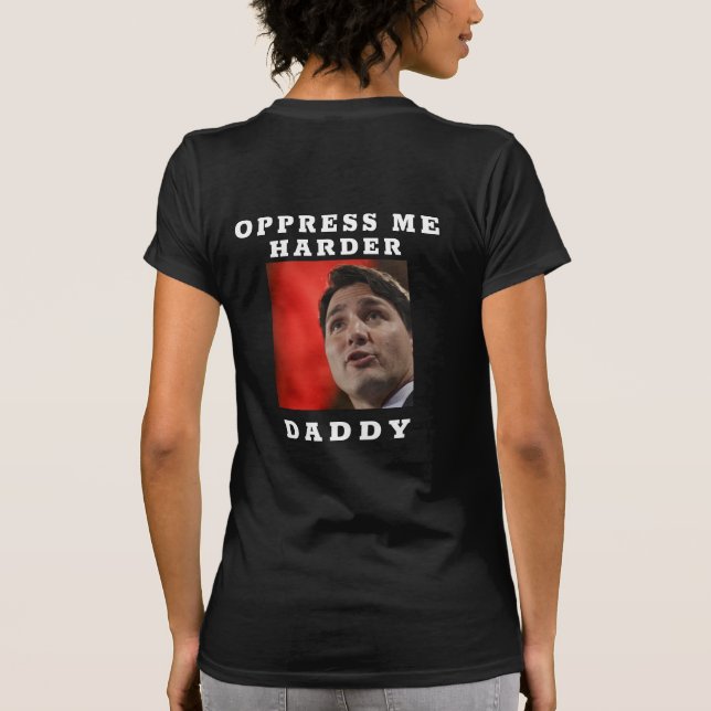 Women's with Trudeau Face T-Shirt (Back)