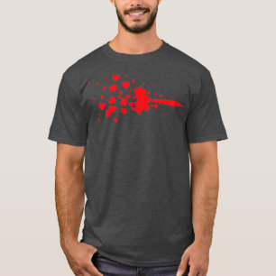 Womens Women Dart I Love Darts I Cute Heart T-Shirt