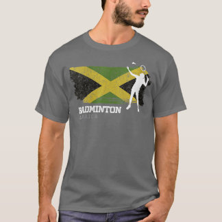 Womens Womens Badminton Jamaica Net Games Player B T-Shirt