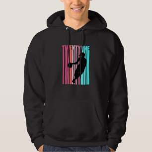 Womens Womens Basketball 21st Birthday Retro 21 Su Hoodie