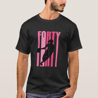 Womens Womens Basketball 40Th Birthday Retro 40 Su T-Shirt
