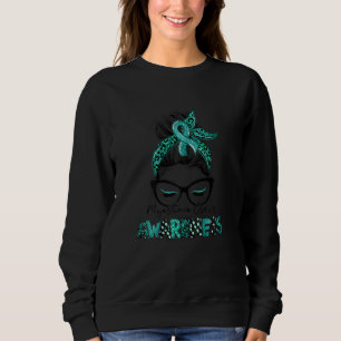 Womens Womens Classy Leopard Pattern Myasthenia Gr Sweatshirt