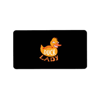 Womens Womens Duck Lady Gift Duckling And Ducky Label