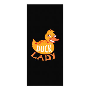 Womens Womens Duck Lady Gift Duckling And Ducky Rack Card