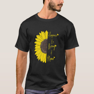 Womens Womens Happiness Is Being A Nana Sunflower T-Shirt