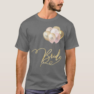 Womens Women's hen party team bride balloons T-Shirt