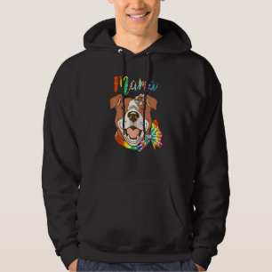 Womens Women's Pitbull Mum Dog Pittie Mama Happy Hoodie