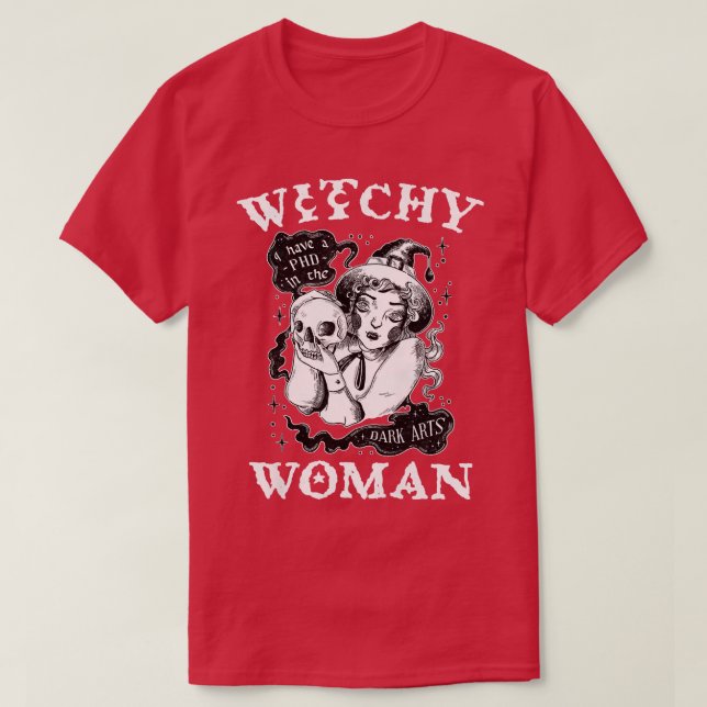 Womens Womens Witch Wiccan Pagan Woman Witchy Prem T-Shirt (Design Front)