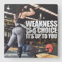 Women's Workout Inspiration - Weakness Is A Choice