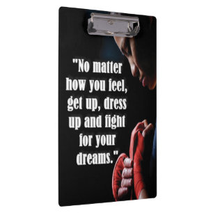 Women's Workout Motivational Clipboard