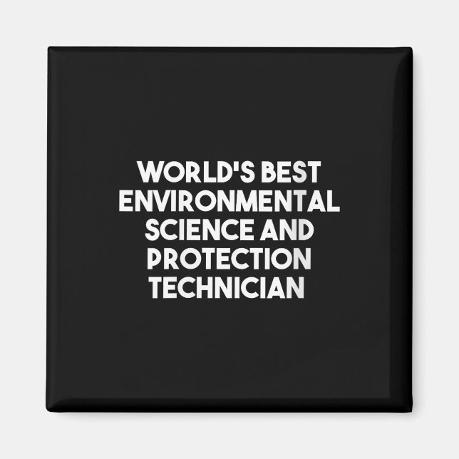Womens Worlds Best Environmental Science And Magnet (Front)