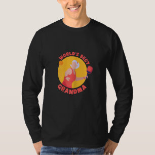 Womens World's Best Pickleball Grandma Wife Grand T-Shirt
