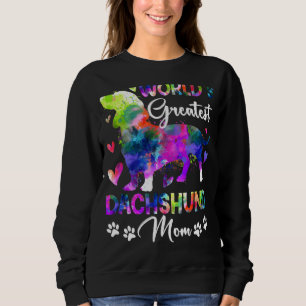 Womens World's Greatest Dachshund Colourful For Mo Sweatshirt