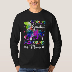 Womens World's Greatest Dachshund Colourful For Mo T-Shirt