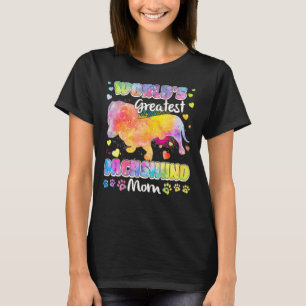 Womens World's Greatest Dachshund Colours For Moth T-Shirt