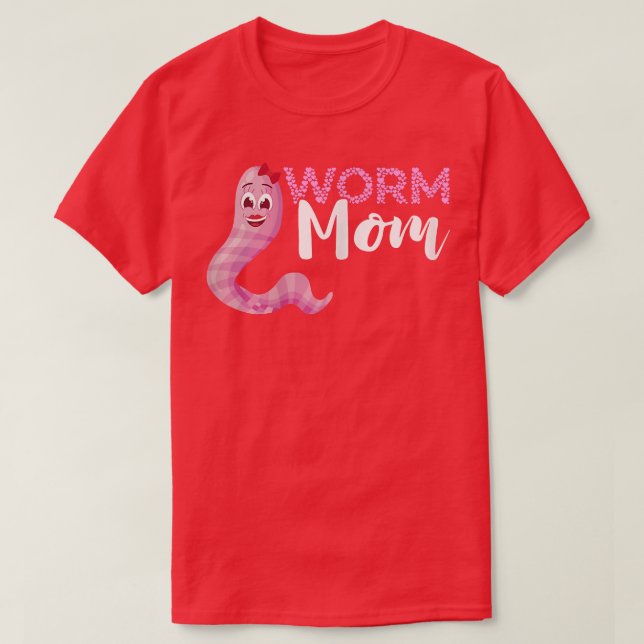 Womens Worm Farmer Mom Crown Worm Farming Composti T-Shirt (Design Front)