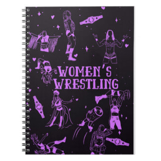 Women's Wrestling Fan Notebook Journal