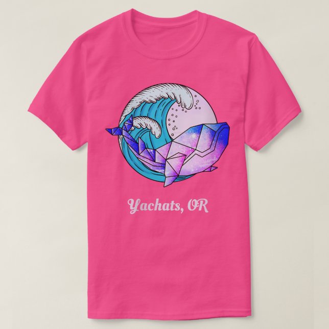Womens Yachats OR Japanese Paint Geometric Orca Ki T-Shirt (Design Front)