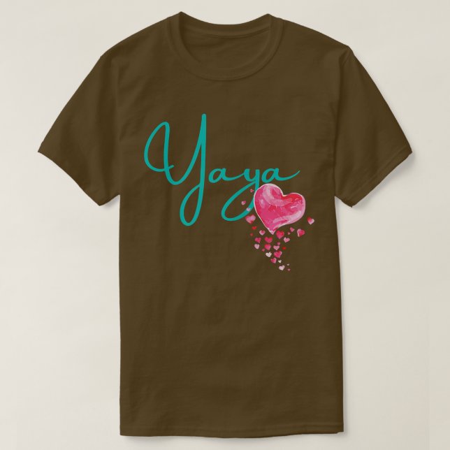 Womens Yaya  for Greek Grandma Grandmother Nicknam T-Shirt (Design Front)