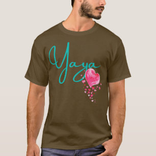Womens Yaya for Greek Grandma Grandmother Nicknam T-Shirt