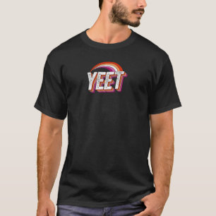 Womens Yeet Meme Lesbian Pride Flag Rainbow Millen T-Shirt