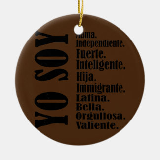 Womens Yo Soy Mama Spanish Mum Dia De Las Madres  Ceramic Tree Decoration