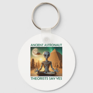 Womens Yoga Ancient Astronaut Theorists Say Yes Al Key Ring