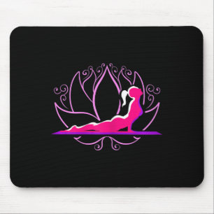 Womens Yoga Gift For Yoga Exercises Girl Spiritual Mouse Pad