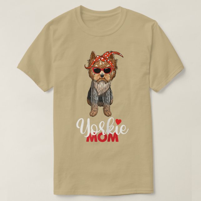 Womens Yorkie Mama I Love Yorkie Yorkshire Terrier T-Shirt (Design Front)