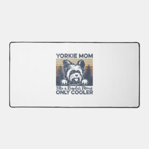 Womens Yorkie Mum _Yorkshire Mama Dog Mother's Day Desk Mat