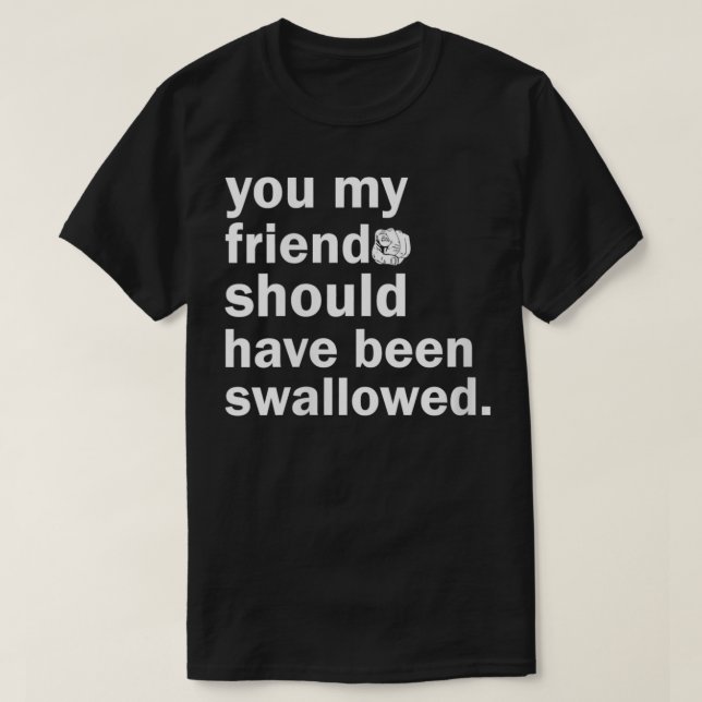 Womens You My Friend Should Have Been Swallowed VN T-Shirt (Design Front)