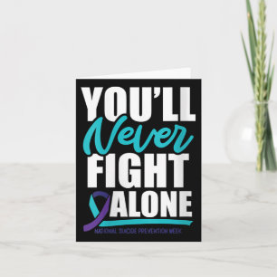 Womens Youll Never Fight Alone National Suicide Pr Card